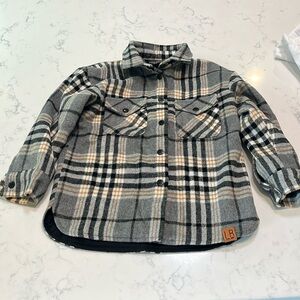 Little Bipsy size 3-4Y shacket jacket flannel